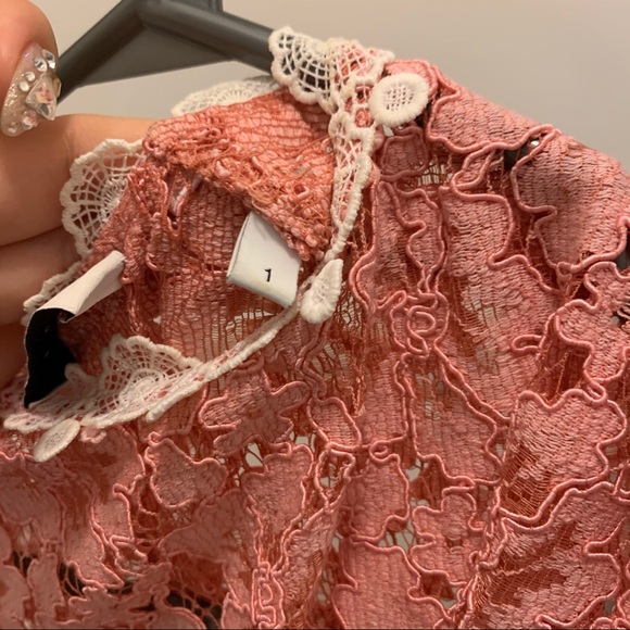 Maje pink lace top - Picture 3 of 3